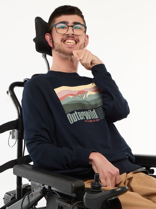 Felpa in tessuto felpato con stampa - So Easy - Kiabi