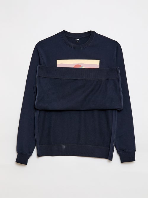 Felpa in tessuto felpato con stampa - So Easy - Kiabi