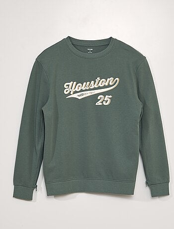 Felpa in tessuto felpato con stampa - So Easy