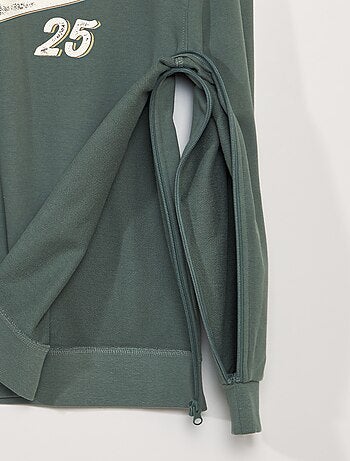 Felpa in tessuto felpato con stampa - So Easy