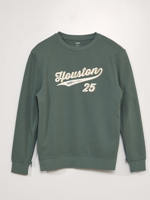 Felpa in tessuto felpato con stampa - So Easy - Kiabi