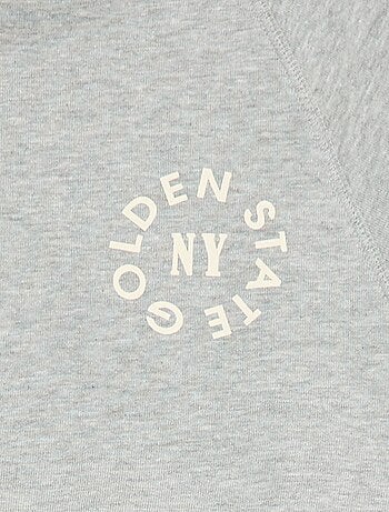 Felpa in tessuto felpato con stampa