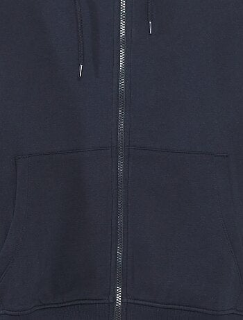 Felpa in tessuto felpato con zip