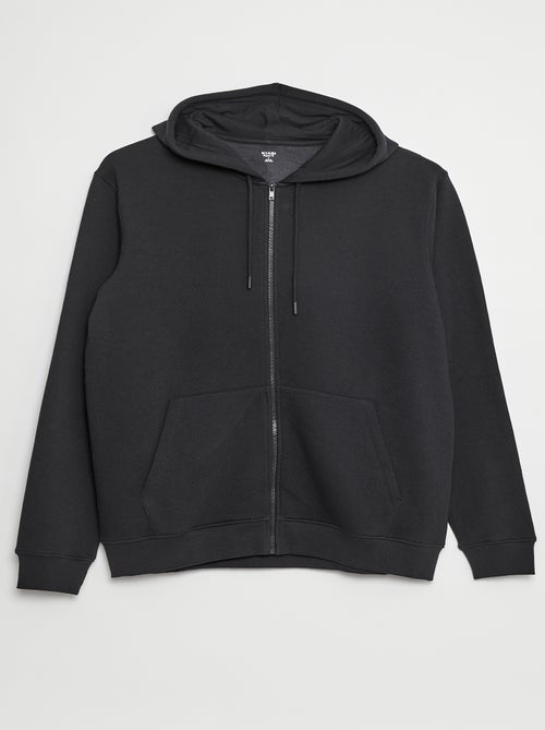 Felpa in tessuto felpato con zip et con cappuccio - Kiabi