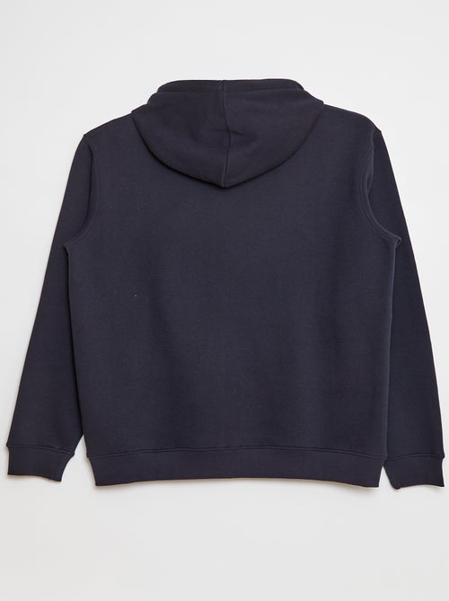 Felpa in tessuto felpato con zip et con cappuccio - Kiabi