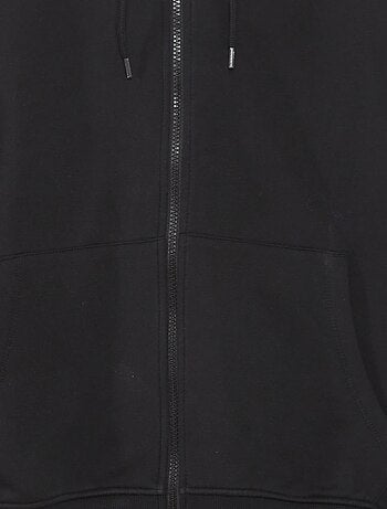 Felpa in tessuto felpato con zip