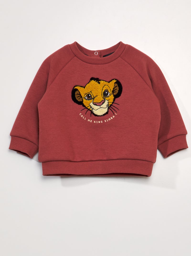 Felpa in tessuto felpato 'Disney' ROSSO - Kiabi