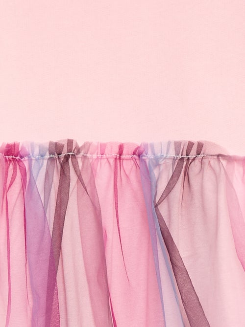 Felpa in tessuto felpato e tulle - Guppy - Kiabi