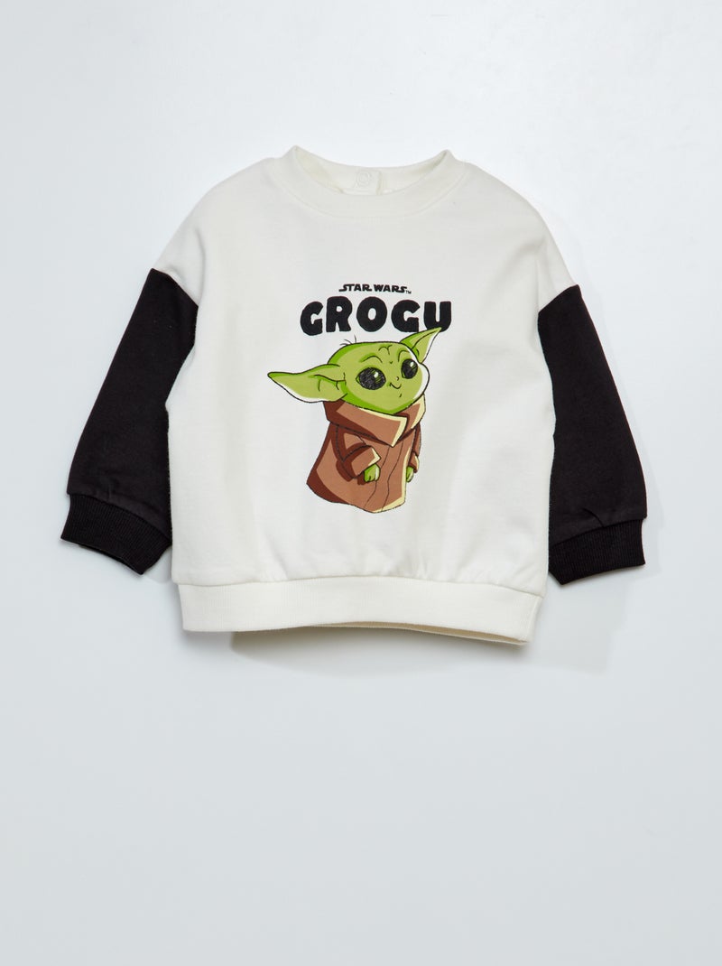 Felpa in tessuto felpato 'Grogu' 'Star Wars' GRIGIO - Kiabi
