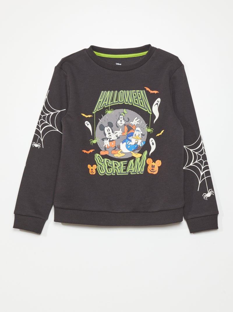 Felpa in tessuto felpato 'Halloween' di 'Disney' Nero - Kiabi
