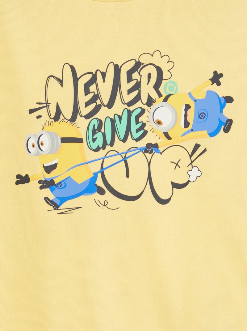 Felpa in tessuto felpato 'I Minions' GIALLO - Kiabi