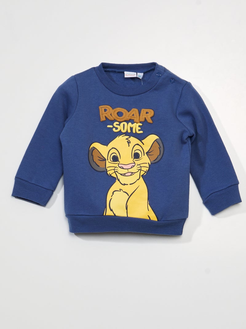 Felpa in tessuto felpato 'Il Re Leone' 'Disney' blu - Kiabi