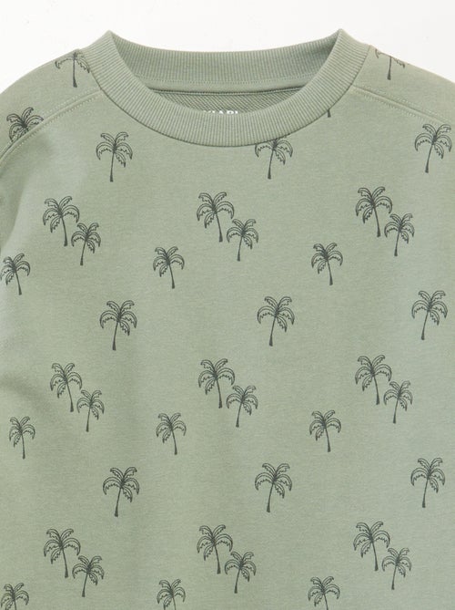 Felpa in tessuto felpato leggero con motivo - Kiabi