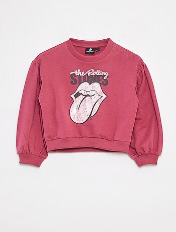 Felpa in tessuto felpato leggero 'The Rolling Stones'