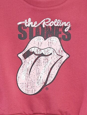 Felpa in tessuto felpato leggero 'The Rolling Stones'