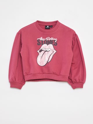 Felpa in tessuto felpato leggero 'The Rolling Stones'