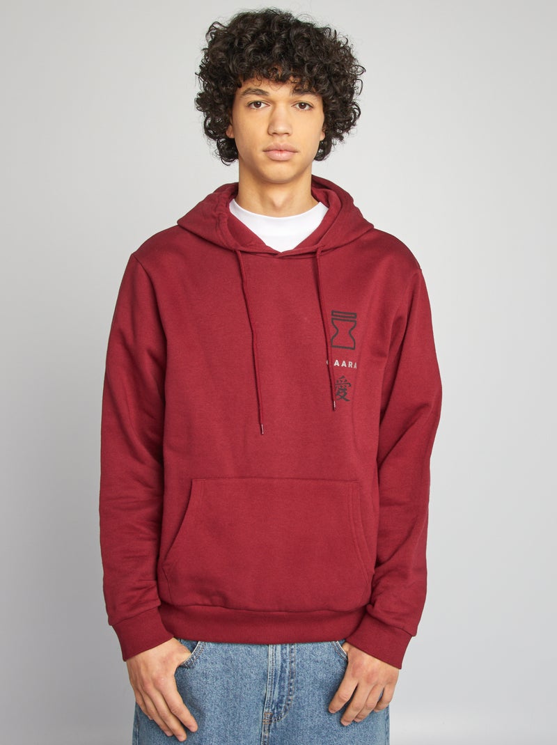 Felpa in tessuto felpato 'Naruto' ROSSO - Kiabi