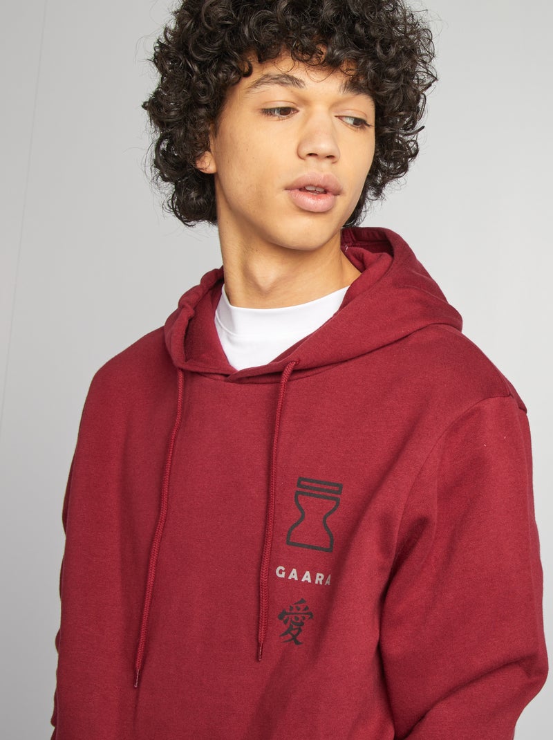 Felpa in tessuto felpato 'Naruto' ROSSO - Kiabi