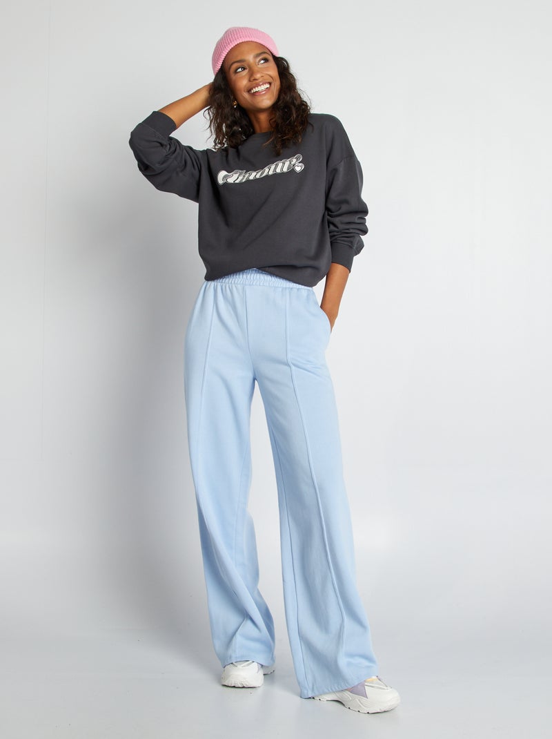 Felpa in tessuto felpato NERO - Kiabi