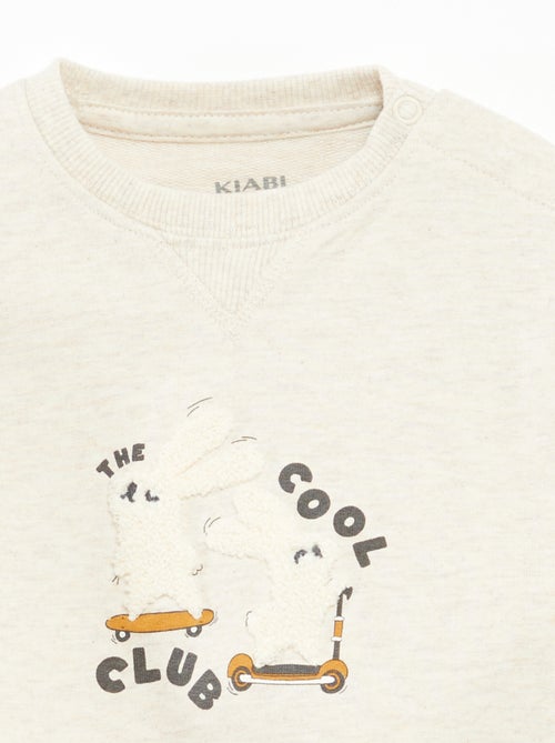 Felpa in tessuto felpato non garzato - Kiabi