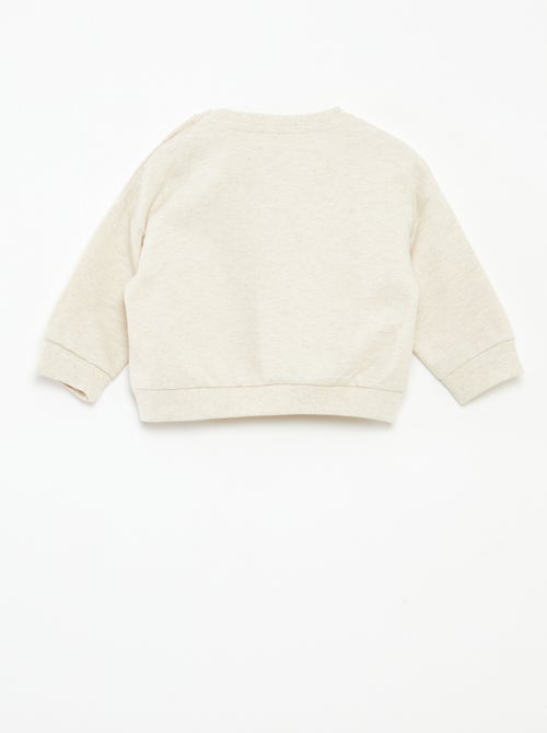 Felpa in tessuto felpato non garzato - Kiabi