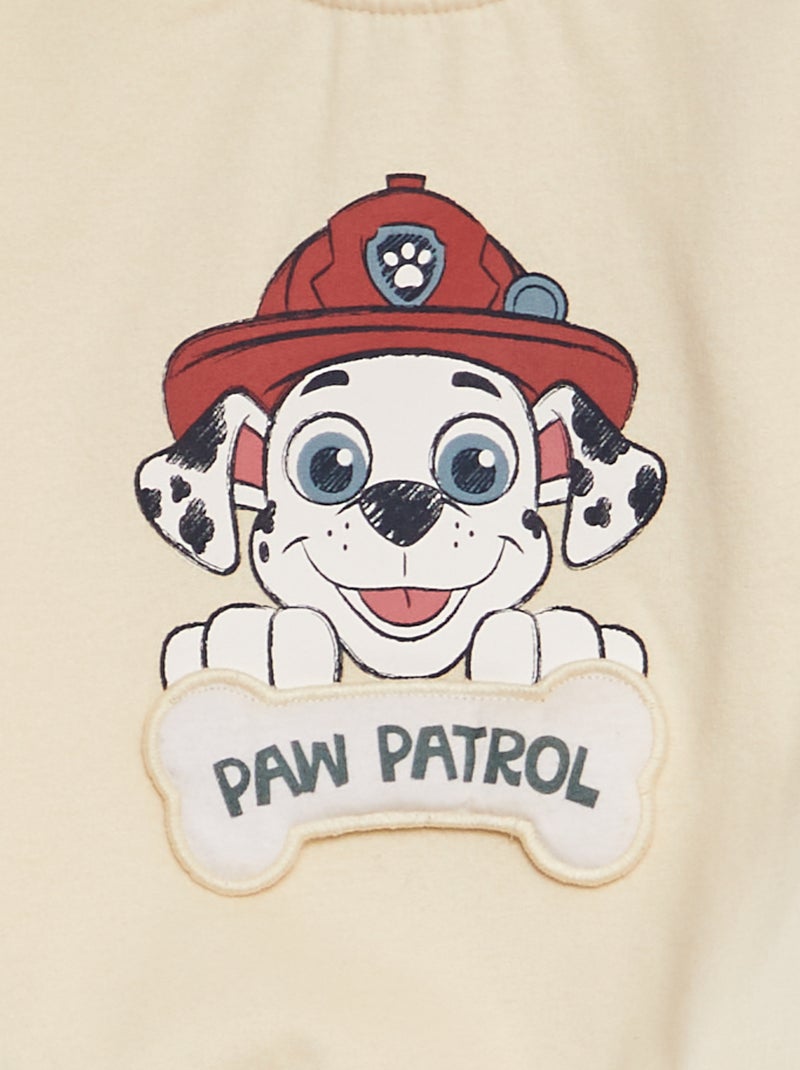 Felpa in tessuto felpato 'Paw Patrol' BEIGE - Kiabi