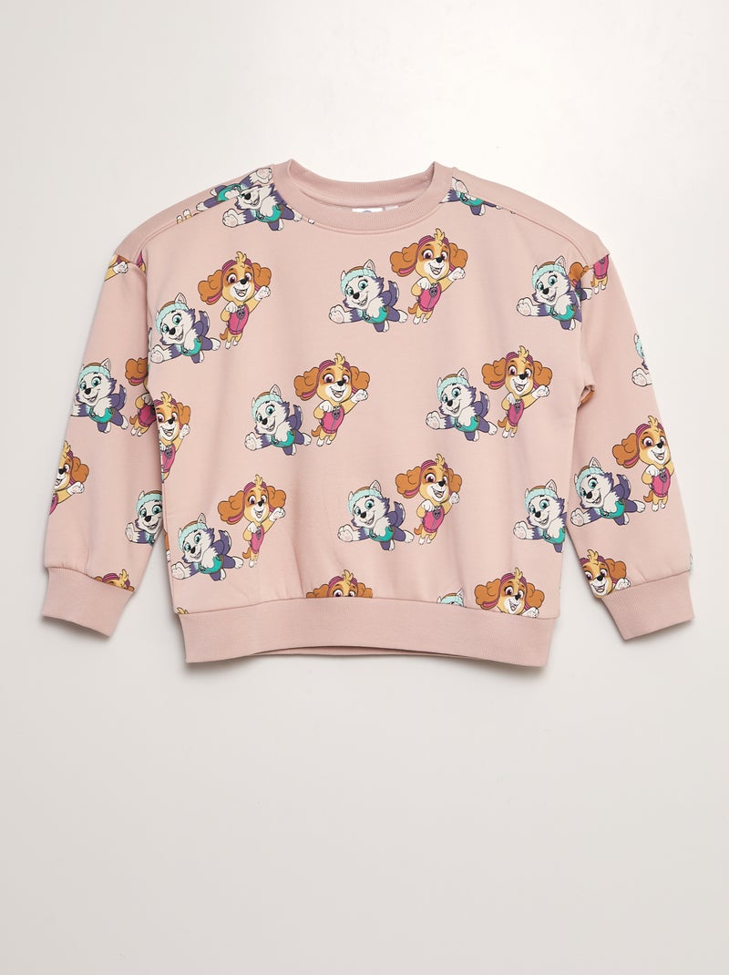 Felpa in tessuto felpato 'Paw Patrol' ROSA - Kiabi