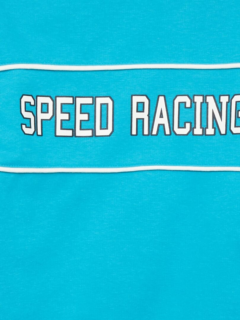 Felpa in tessuto felpato 'Speed Racing' BLU - Kiabi
