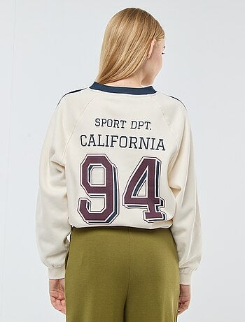 Felpa in tessuto felpato sportswear