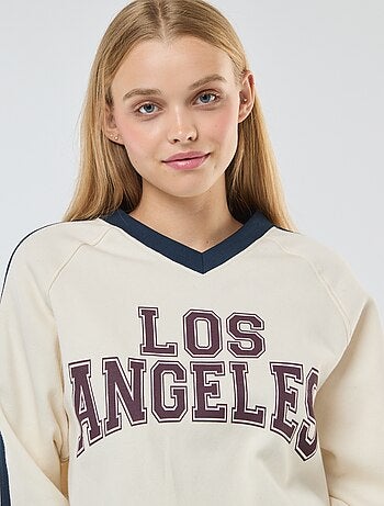 Felpa in tessuto felpato sportswear