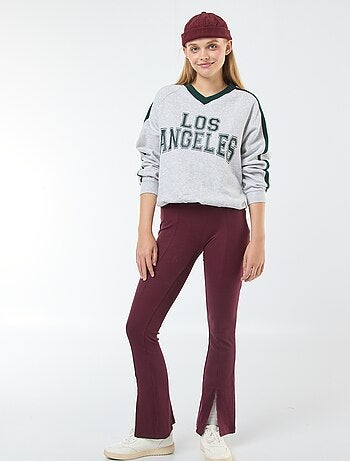 Felpa in tessuto felpato sportswear