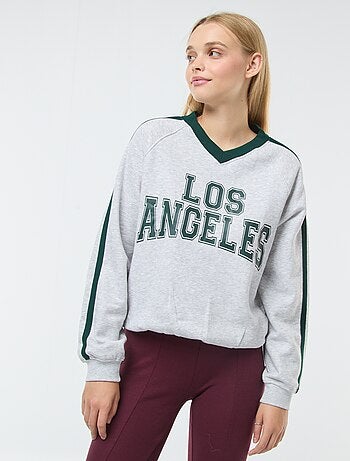 Felpa in tessuto felpato sportswear