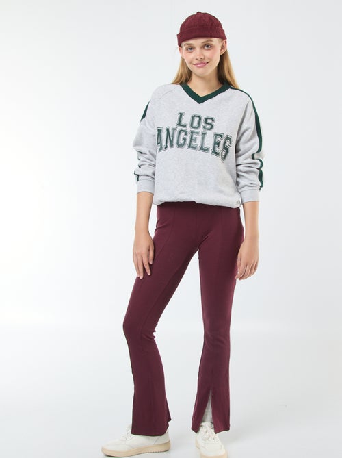 Felpa in tessuto felpato sportswear - Kiabi