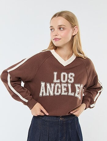 Felpa in tessuto felpato sportswear