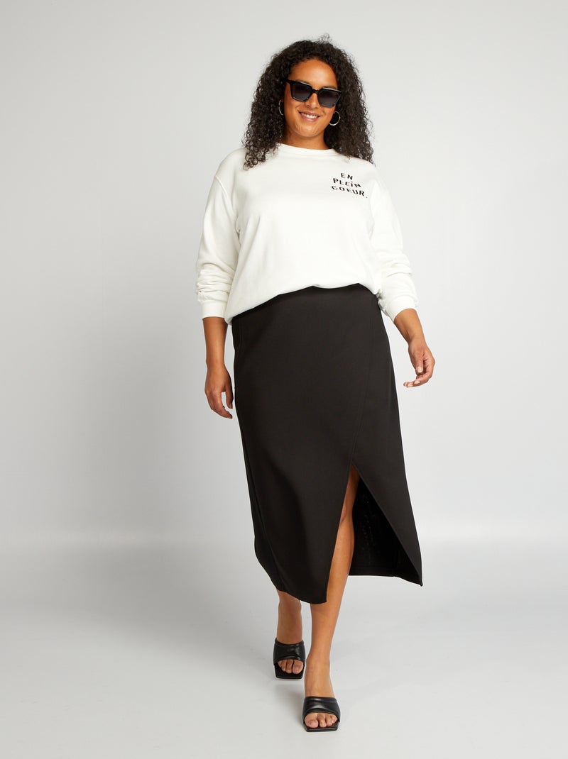 Felpa in tessuto felpato stampata VERDE - Kiabi