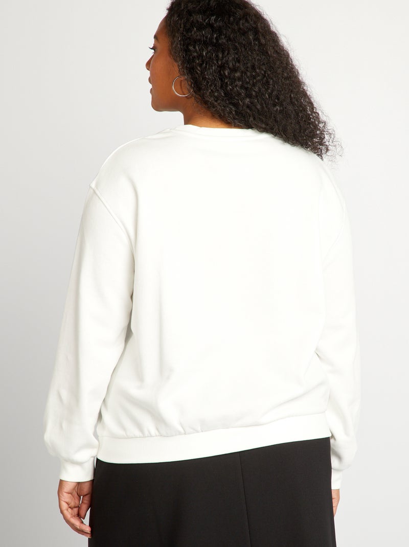 Felpa in tessuto felpato stampata VERDE - Kiabi