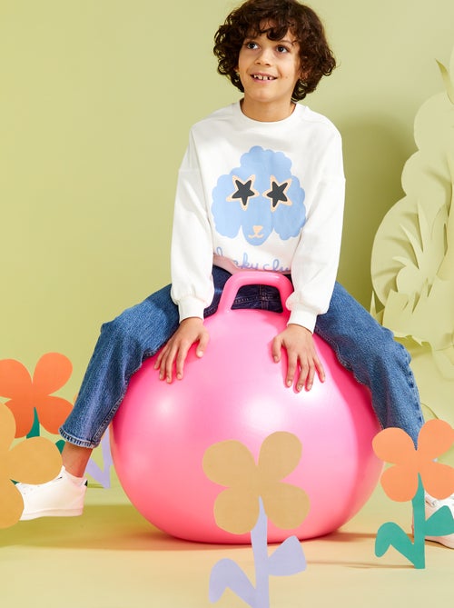 Felpa in tessuto felpato stampato - Graphik Edition - Kiabi