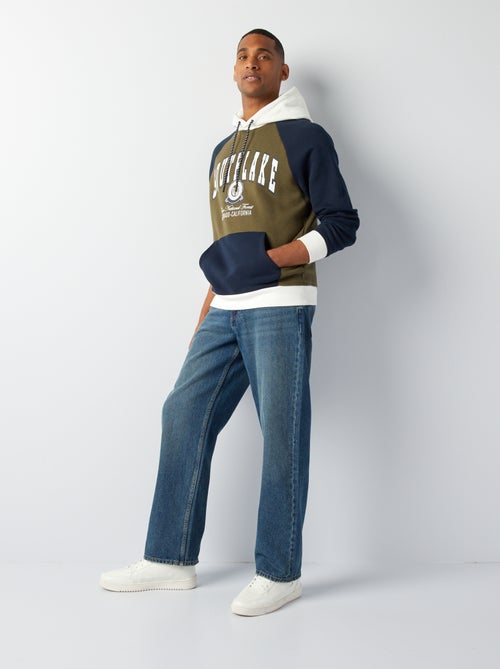 Felpa in tessuto felpato stile college americano - Kiabi