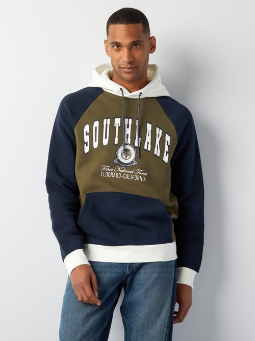 Felpa in tessuto felpato stile college americano - Kiabi