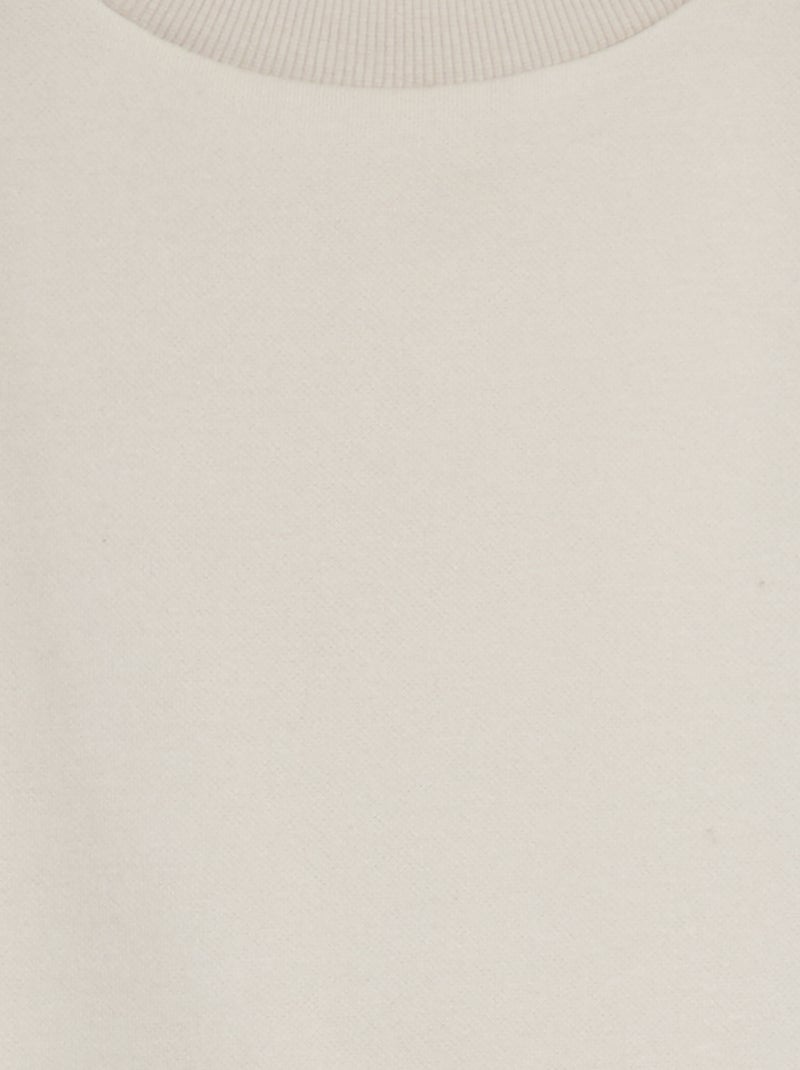 Felpa in tessuto felpato tinta unita BEIGE - Kiabi