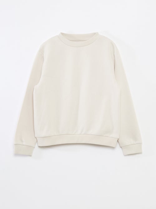 Felpa in tessuto felpato tinta unita - Kiabi