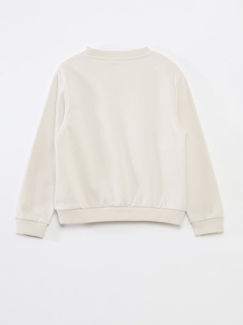 Felpa in tessuto felpato tinta unita - Kiabi