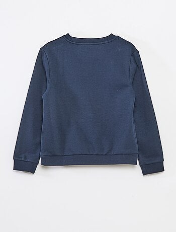 Felpa in tessuto felpato tinta unita