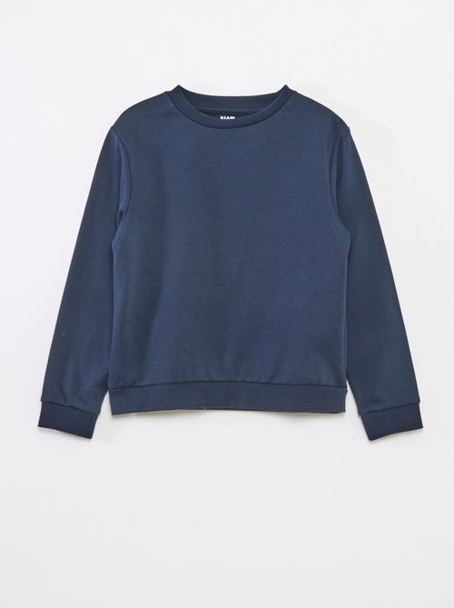 Felpa in tessuto felpato tinta unita - Kiabi