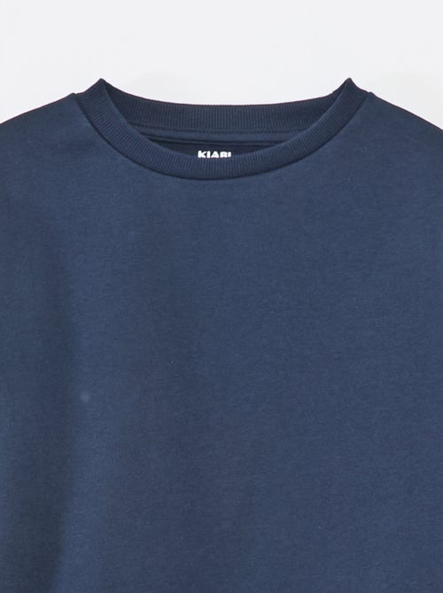 Felpa in tessuto felpato tinta unita - Kiabi