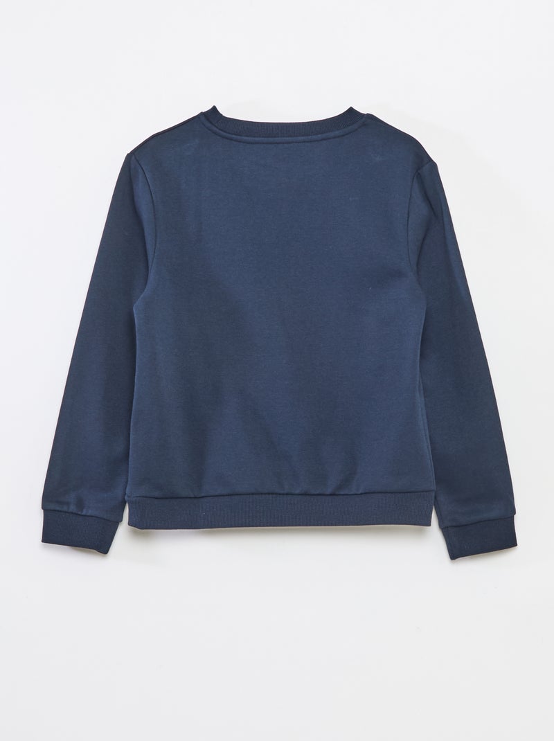 Felpa in tessuto felpato tinta unita Blu - Kiabi