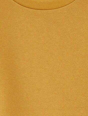 Felpa in tessuto felpato tinta unita