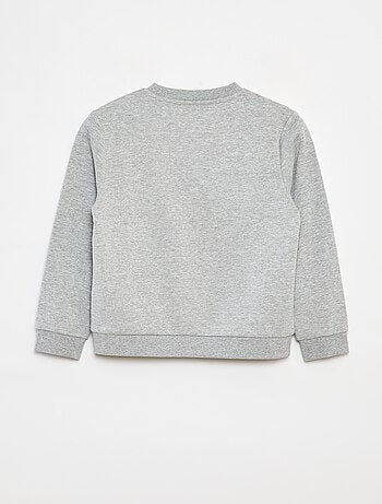 Felpa in tessuto felpato tinta unita