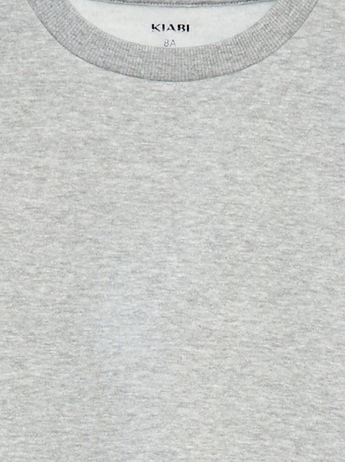 Felpa in tessuto felpato tinta unita - Kiabi