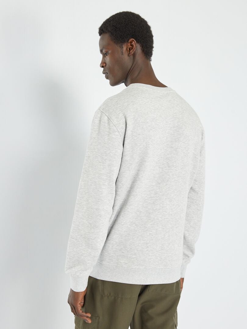 Felpa In Tessuto Felpato Tinta Unita - Beige - 11.00 - Foto 6